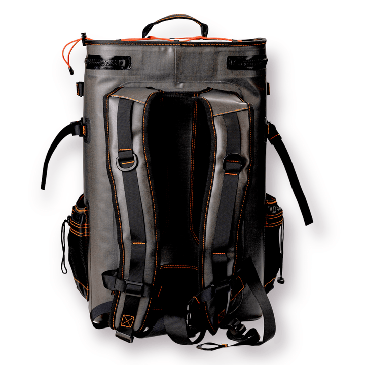 Large outdoor cooler backpack by Life League Gear, featuring insulated compartments and adjustable straps for outdoor adventures.