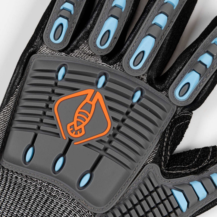 Lobster League Gear lobster diving gloves with reinforced palms and adjustable wrist straps, designed for fishing and freediving.