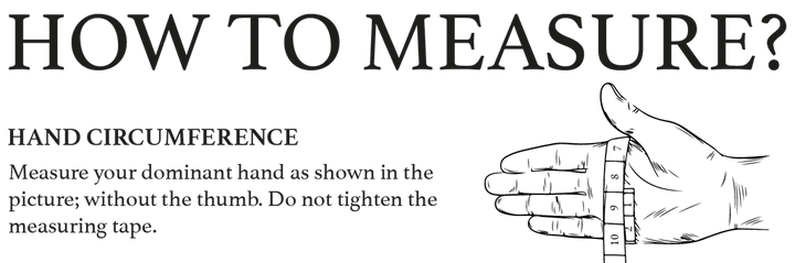 Lobstering gloves from Life League Gear with size chart, designed for freediving, spearfishing, and fishing protection.