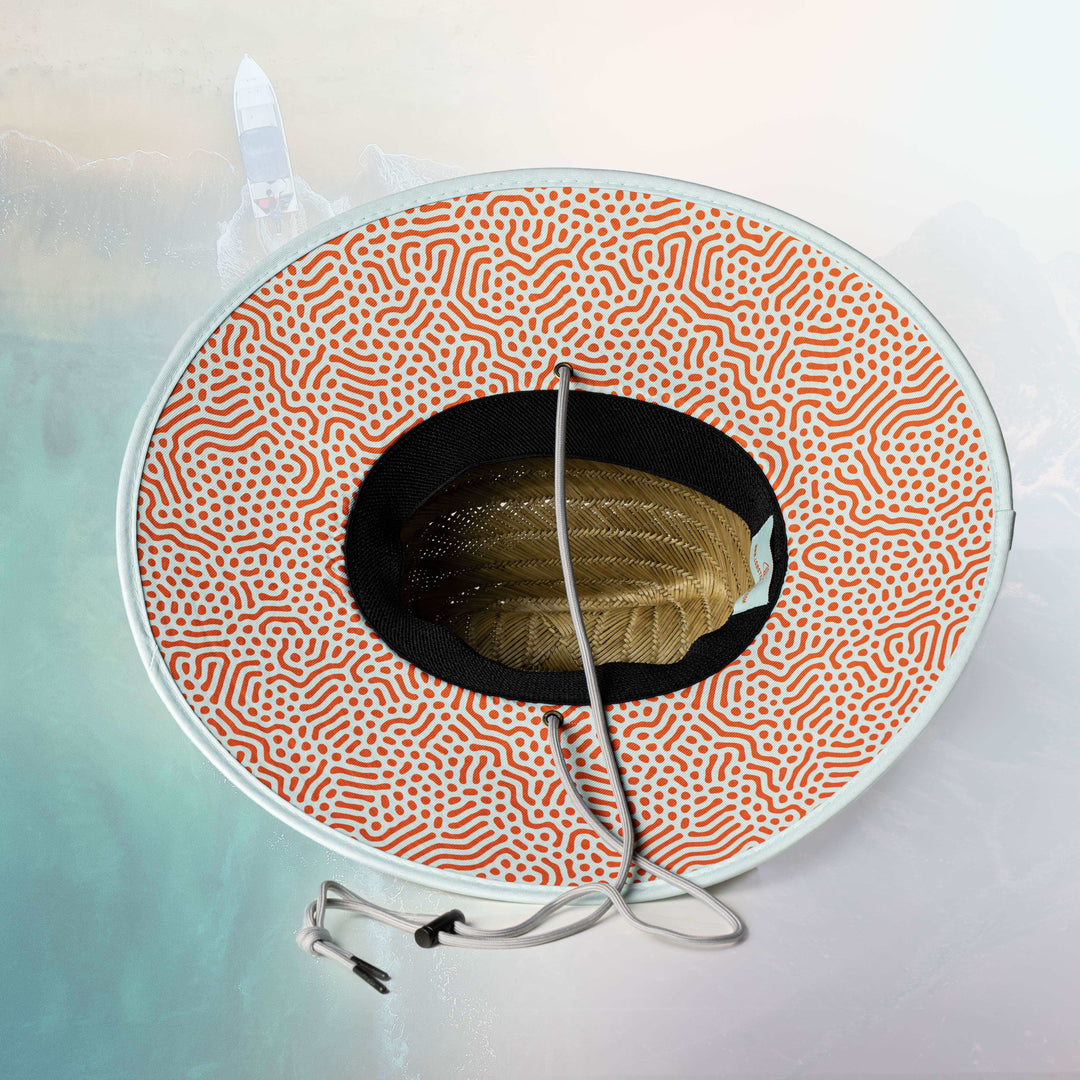Diving edition straw hat by Life League Gear featuring a wide brim and breathable straw material for summer wear.