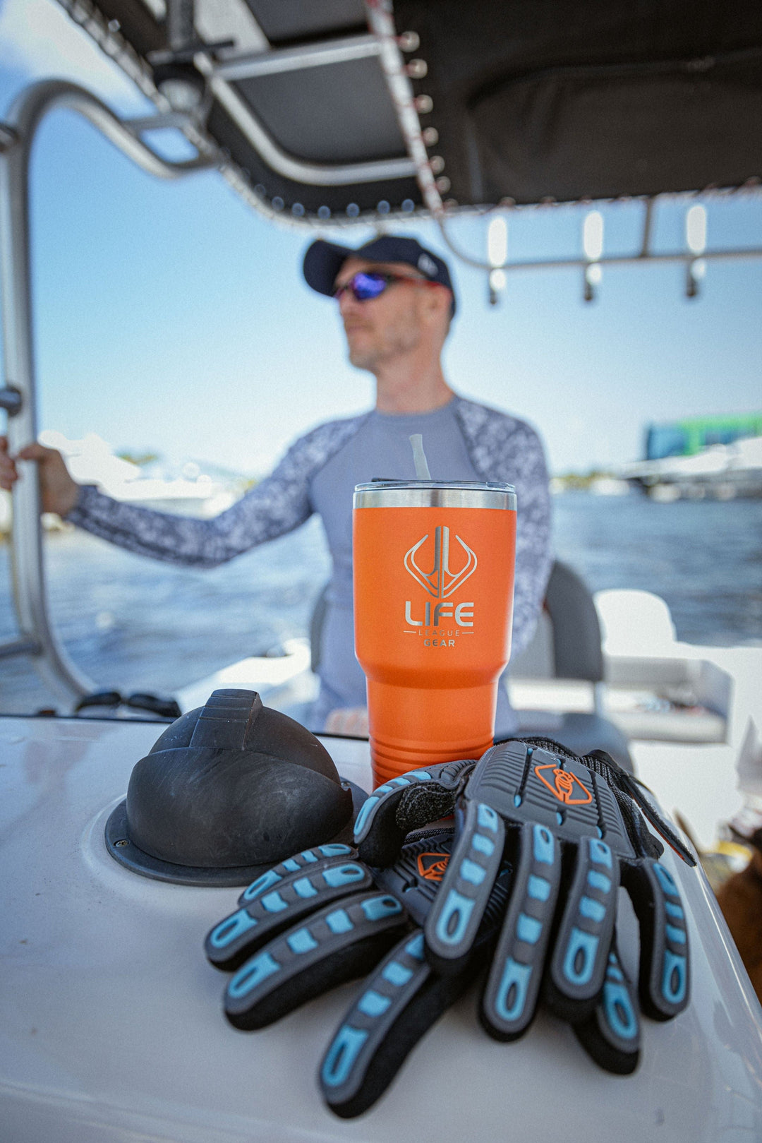 30oz. tumbler from Life League Gear featuring a sleek design, perfect for keeping drinks hot or cold.