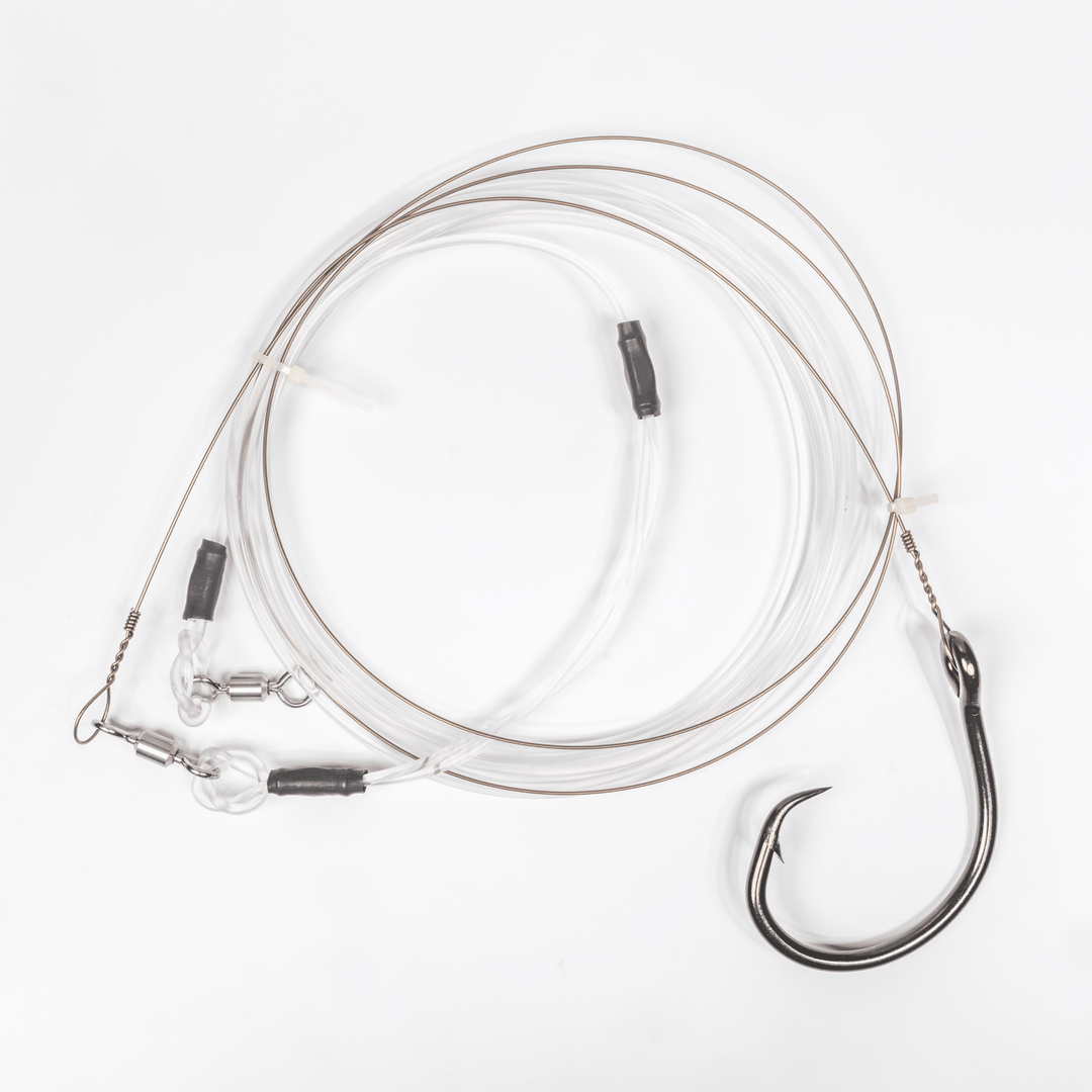 Mustad BlacktipH Monster Shark Rig | 16/0 Hook & #19 Wire