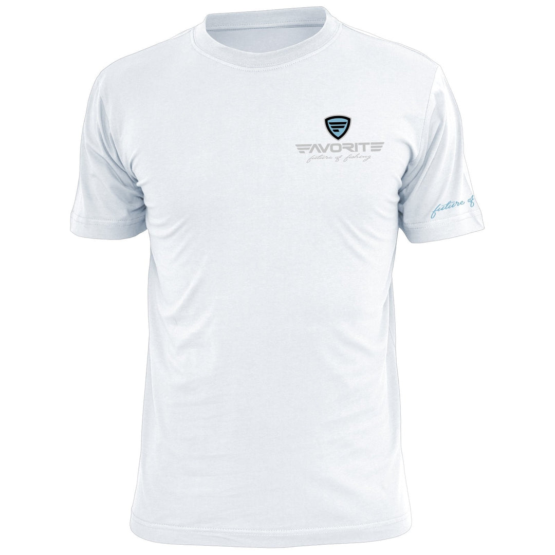 Favorite Fishing Ol Salty T-Shirt in white, casual apparel with a front graphic design, perfect for fishing enthusiasts.