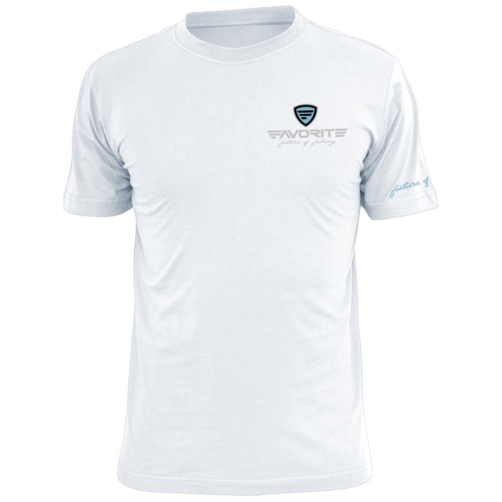 Favorite Fishing Ol Salty T-Shirt in white, casual apparel with a front graphic design, perfect for fishing enthusiasts.