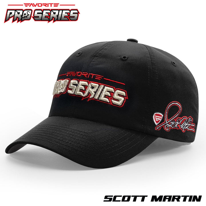 Favorite Fishing Pro Series Hat, accessory cap with adjustable strap and logo, designed for outdoor fishing enthusiasts.