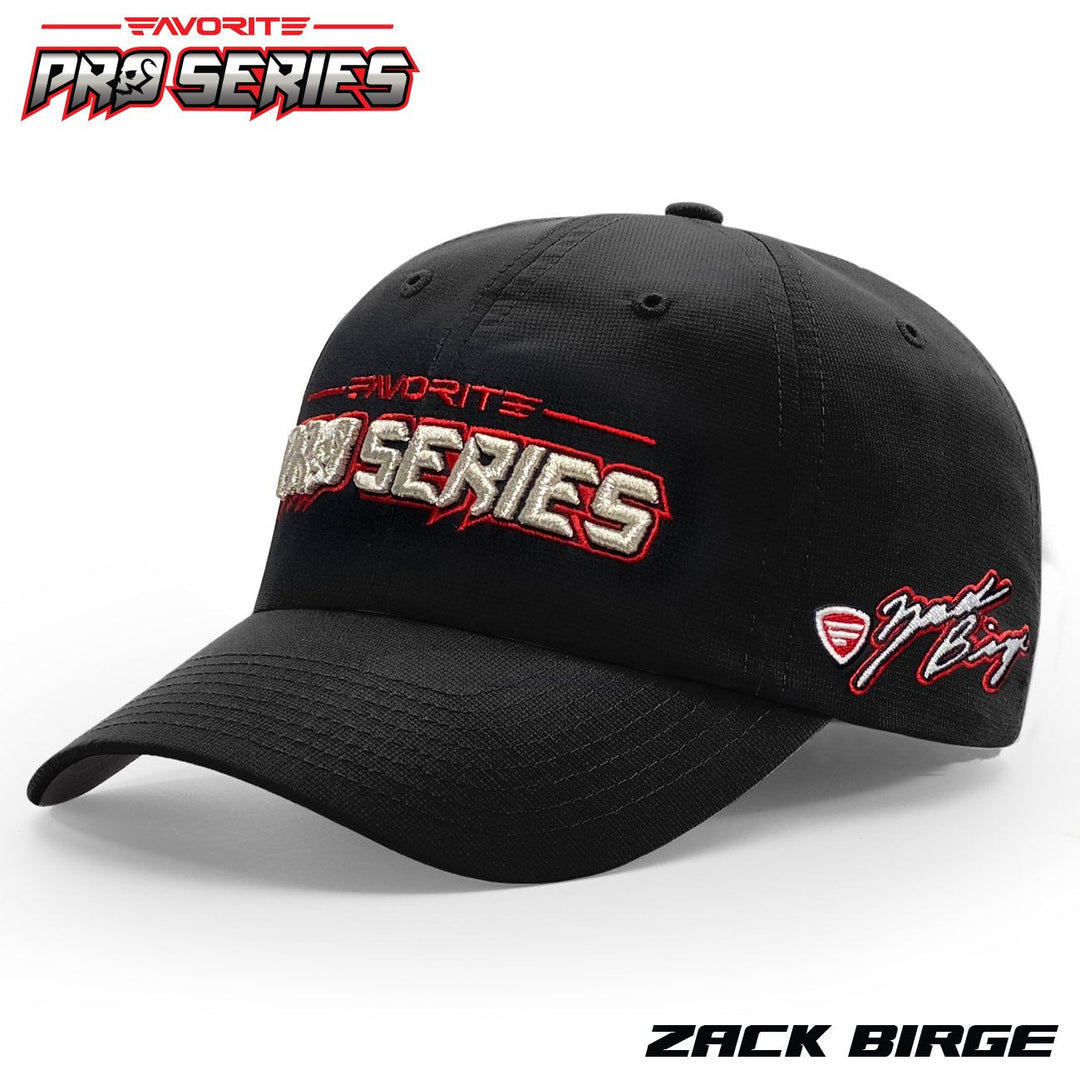 Favorite Fishing Pro Series Hat featuring a curved brim and adjustable strap for comfortable outdoor wear.