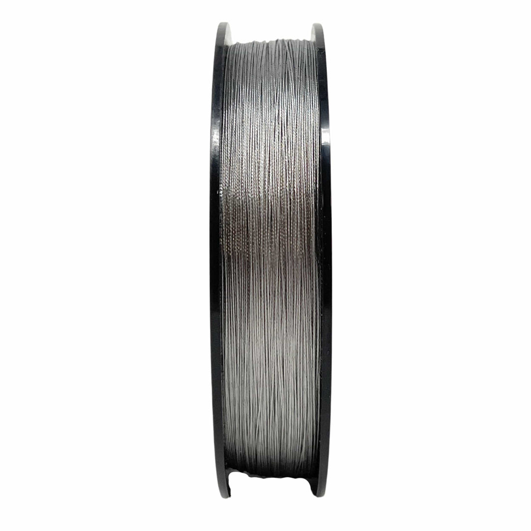 Reaction Tackle stainless steel trolling line, 30LB strength, 300 feet length, ideal for fishing and trolling applications.
