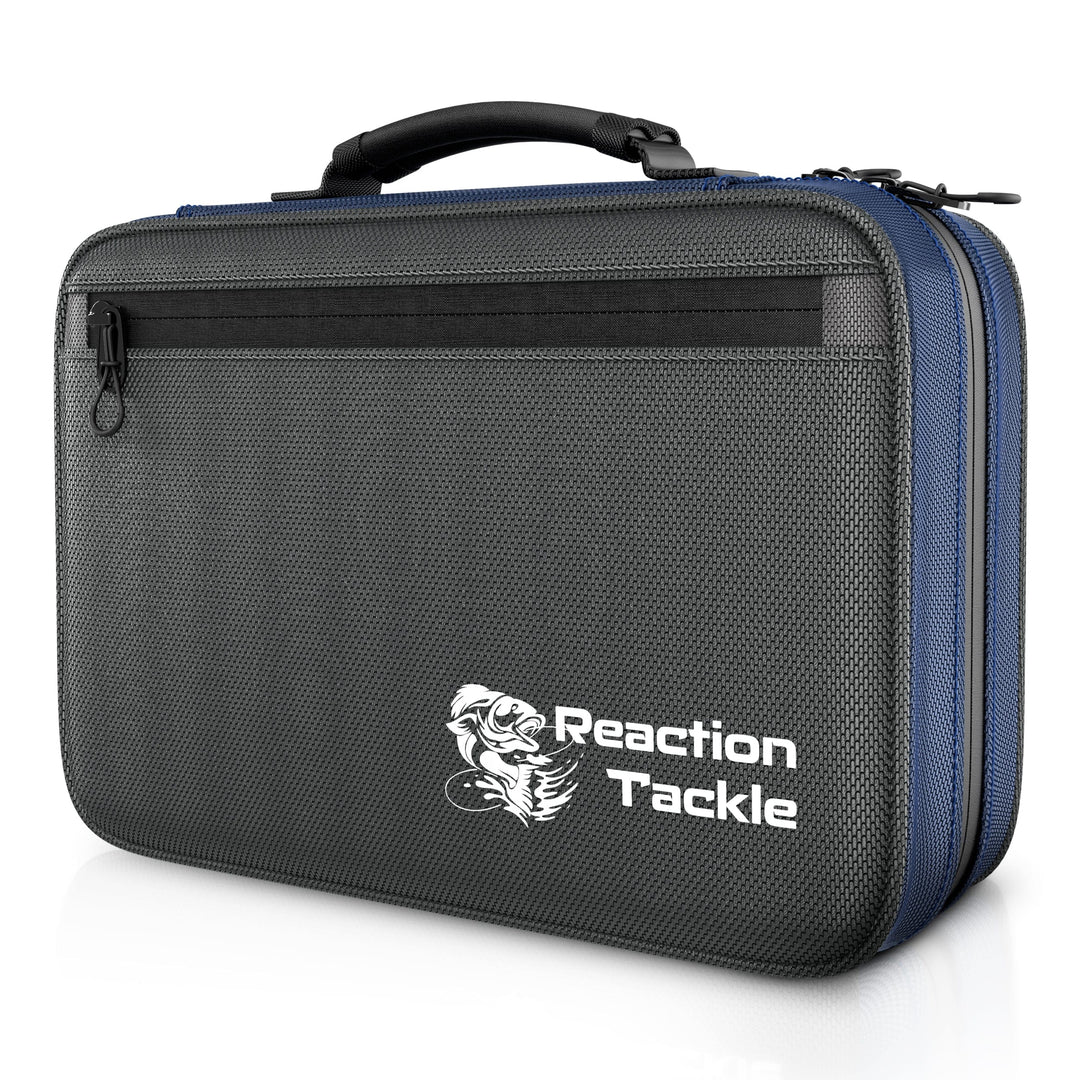 Reaction Tackle Deluxe Bait Binder and Tackle Storage bag for organizing fishing bait and gear efficiently.