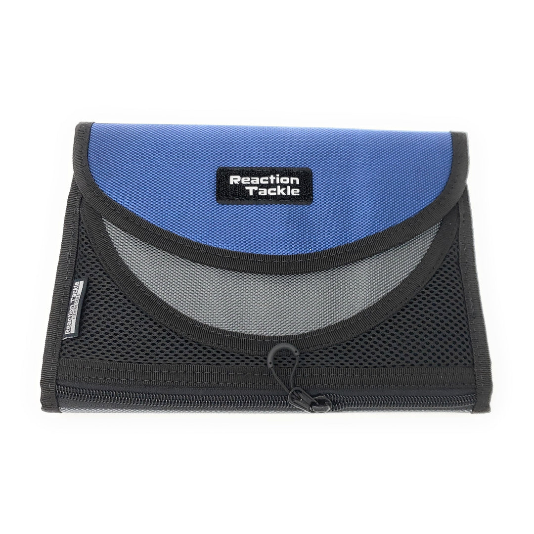 Reaction Tackle Medium Bait Binder bag for storing fishing bait, featuring multiple compartments and durable construction.