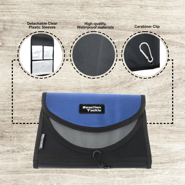 Reaction Tackle Medium Bait Binder bag for fishing tackle storage, featuring multiple compartments and durable design.