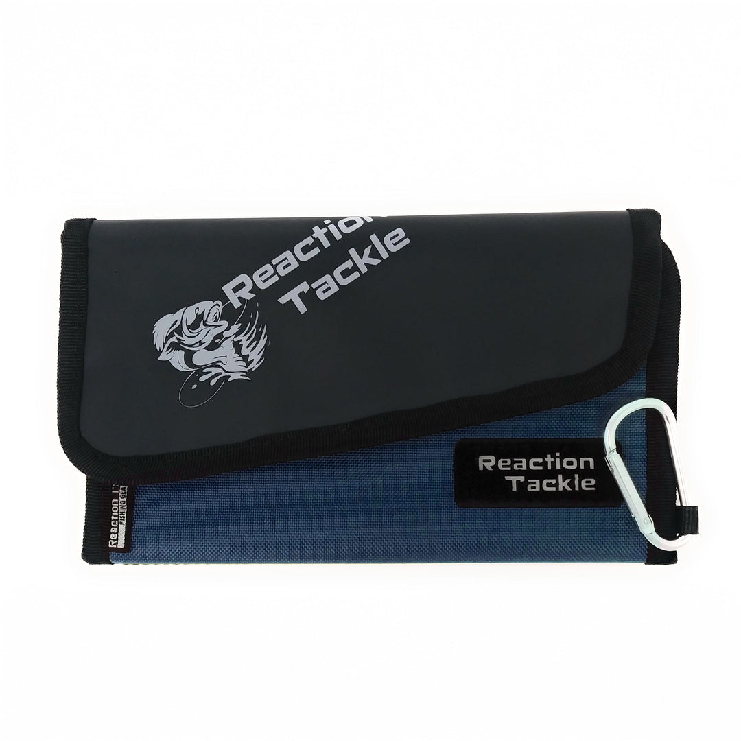 Blue Reaction Tackle Small Bait Binder bag for fishing, designed to organize and store bait securely.