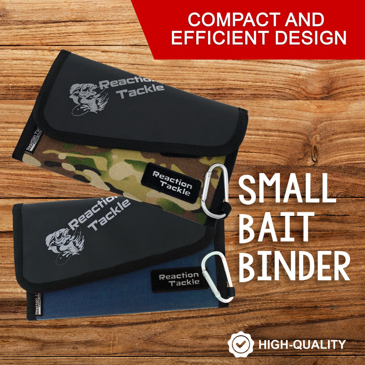 Blue Reaction Tackle Small Bait Binder bag for bait storage, compact and durable for fishing enthusiasts.