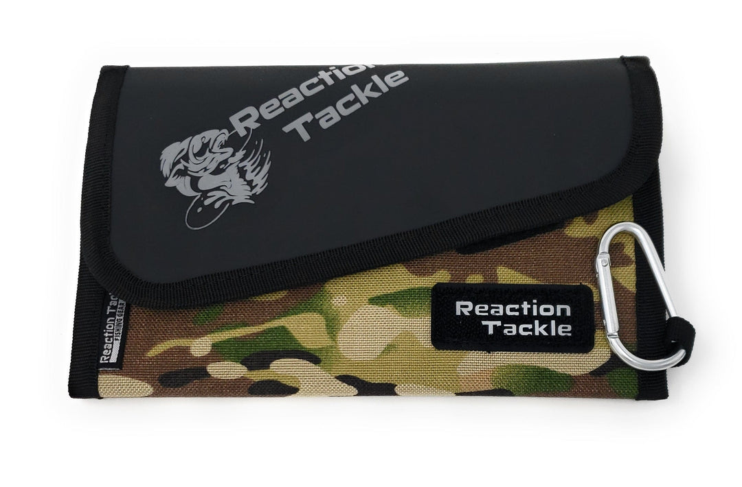 Reaction Tackle Small Bait Binder bag in blue, compact storage bag designed for fishing bait and tackle organization.
