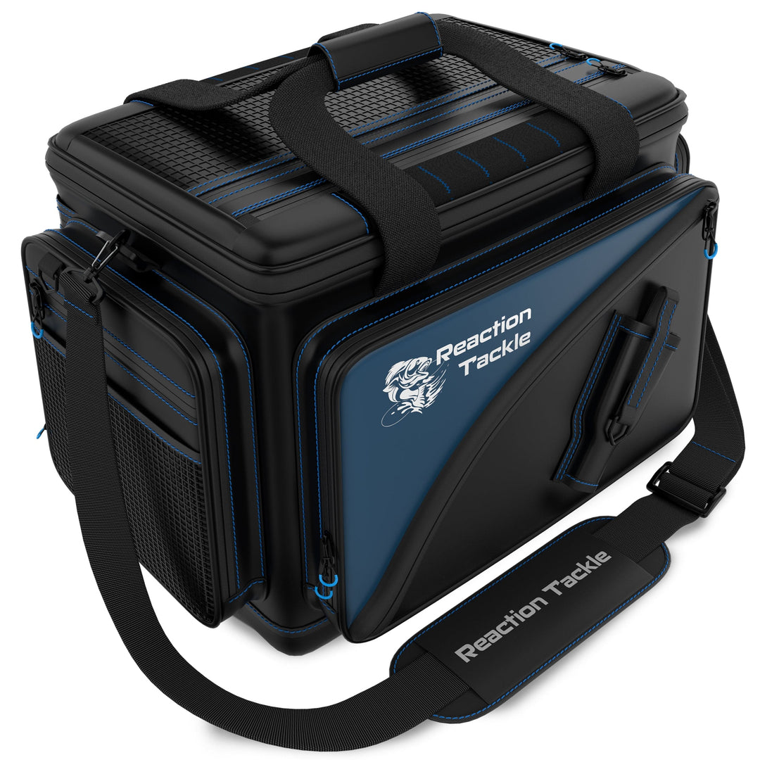Reaction Tackle fishing tackle bags, small storage bags designed for organized fishing gear and tackle storage.