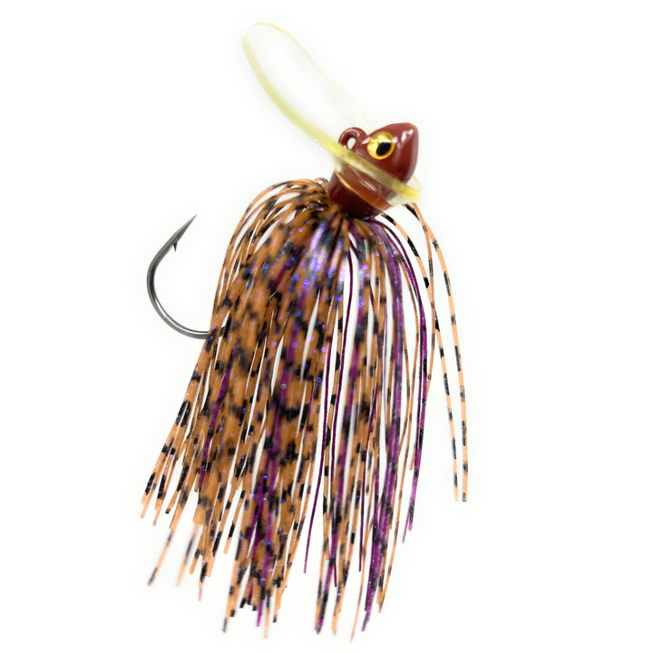 Reaction Tackle Tungsten Scrounger Jigs 2-Pack with detailed paint and sleek design, ideal for fishing lures.