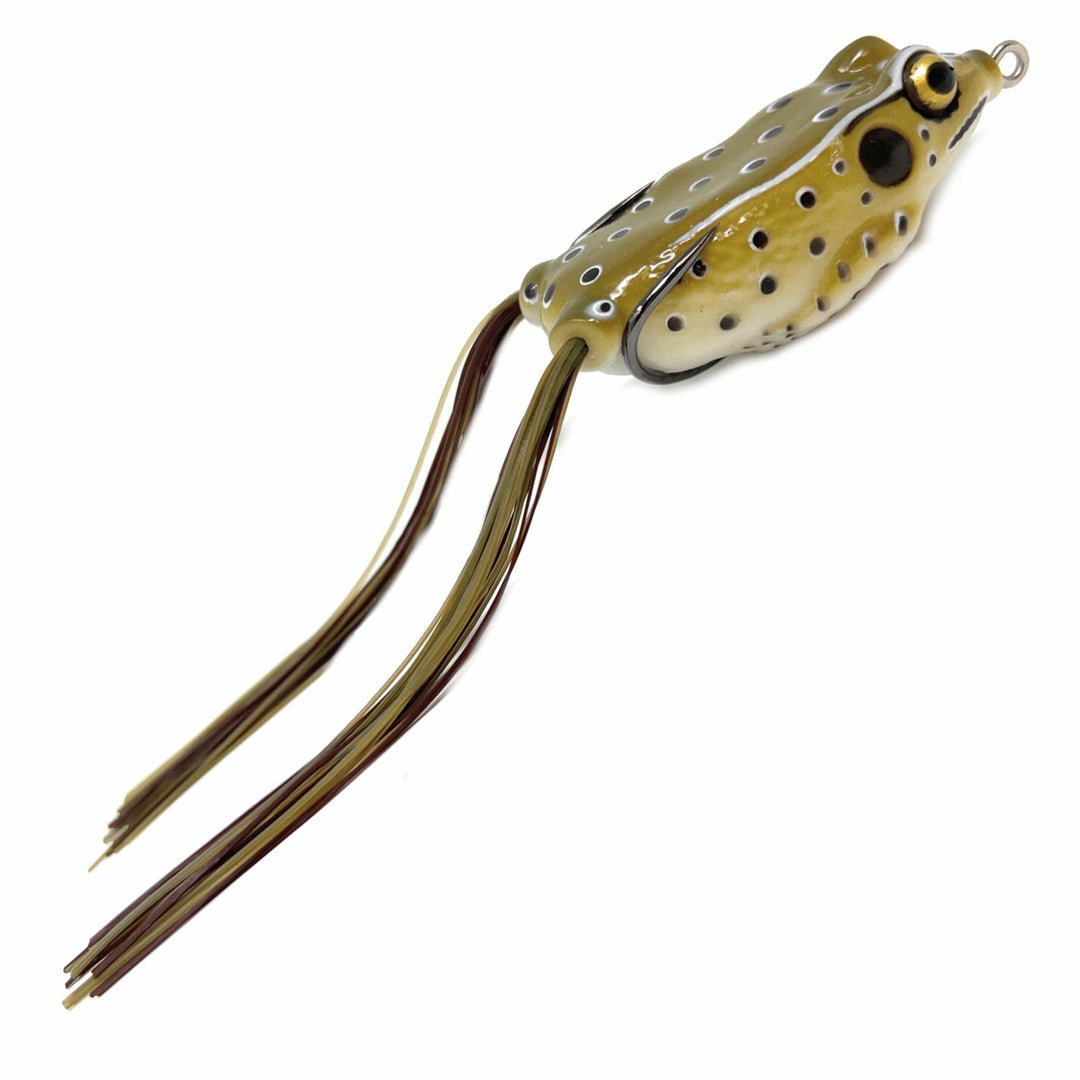 Reaction Tackle 2.5" Hollow Body Frogs in camouflage, 2-pack, soft plastic fishing lures for bass fishing