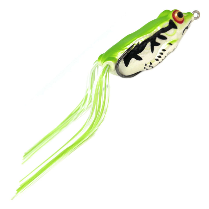 Reaction Tackle 2.5-inch hollow body frogs, 2-pack, soft fishing lures with realistic details for bass fishing.