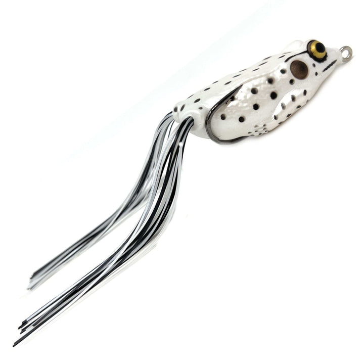 Reaction Tackle 2.5" Hollow Body Frogs in rainforest color, 2-pack, designed for fishing with realistic amphibian appearance.