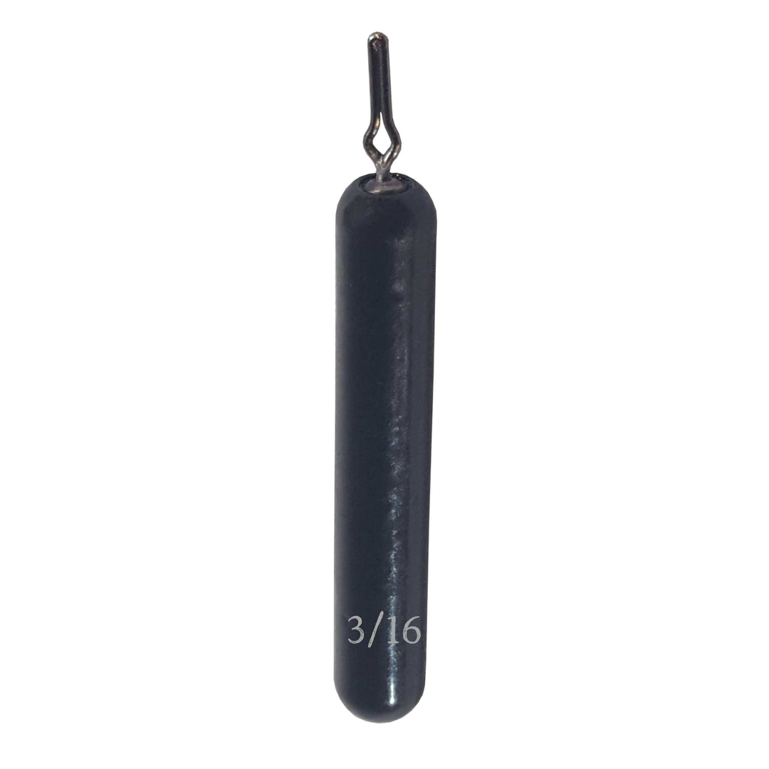 Reaction Tackle Tungsten Drop Shot Weights in black, 1/8 oz, pack of 8, designed for precise fishing drop shot setups.