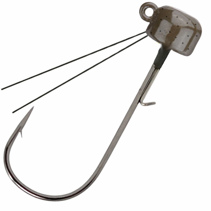 Black tungsten Ned rig shroom jigs by Reaction Tackle, 5-pack, ideal for freshwater fishing and bass fishing applications.