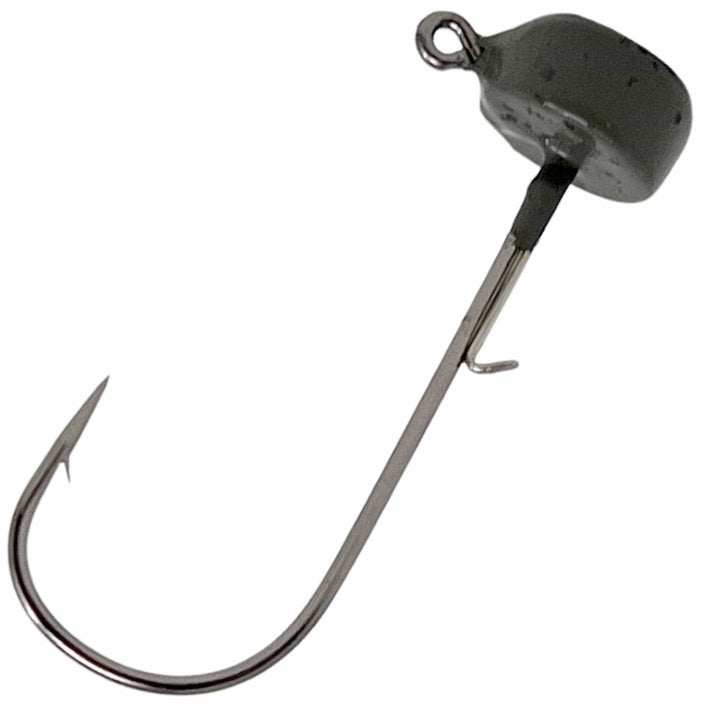 Reaction Tackle Tungsten Ned Rig-Shroom Jigs in black, 1/15 oz, 5-pack, ideal for fishing and bass fishing enthusiasts.