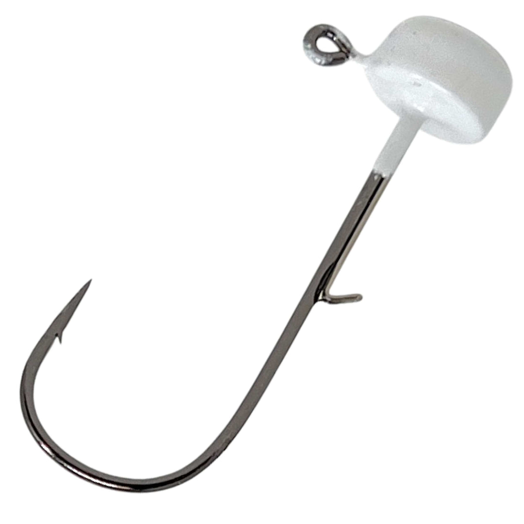 Reaction Tackle Tungsten Ned Rig-Shroom Jigs in black, 5-pack, designed for fishing, featuring durable tungsten construction.