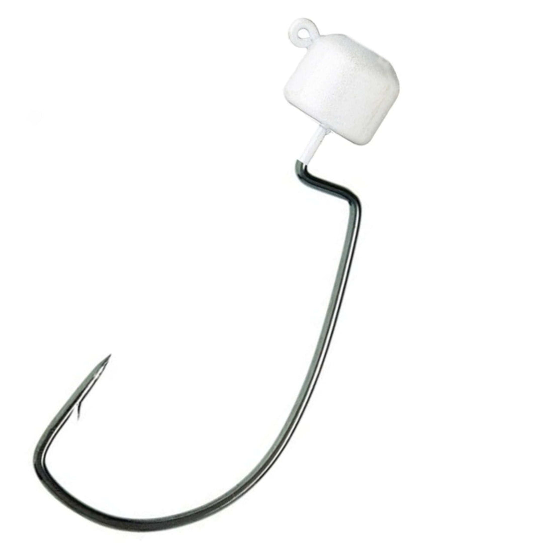 Reaction Tackle Tungsten Ned Rig Shroom Jigs in black, 1/15 oz, 5-pack, ideal for fishing and bass fishing applications.