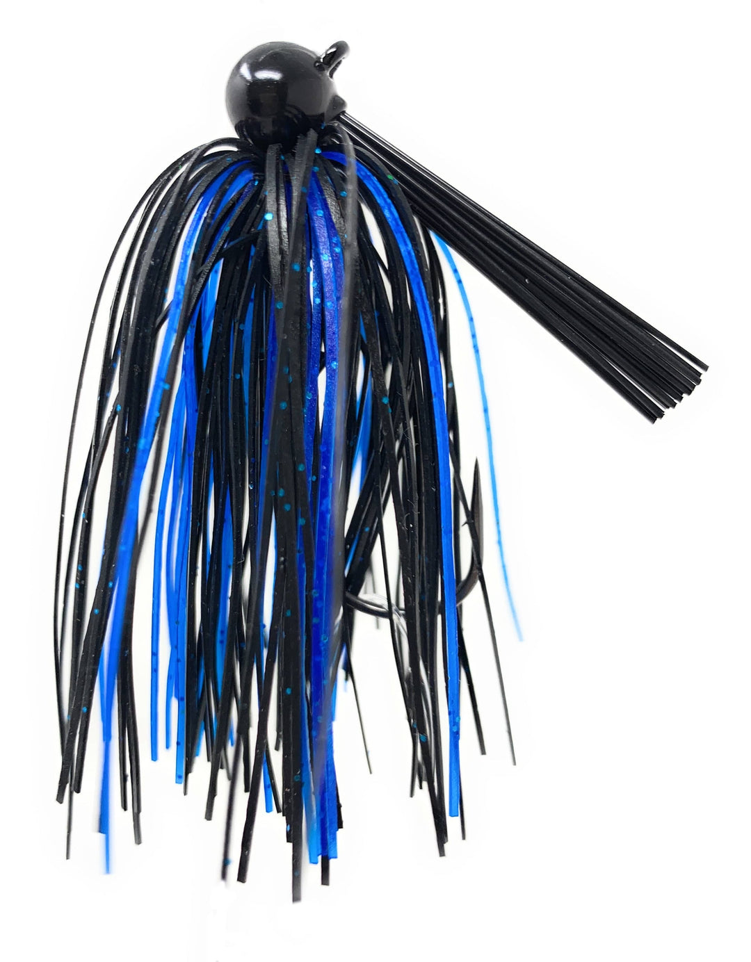 Reaction Tackle Tungsten Football Jigs 2-Pack for fishing, black 1/4 oz, durable metal jig for bass and freshwater fishing.