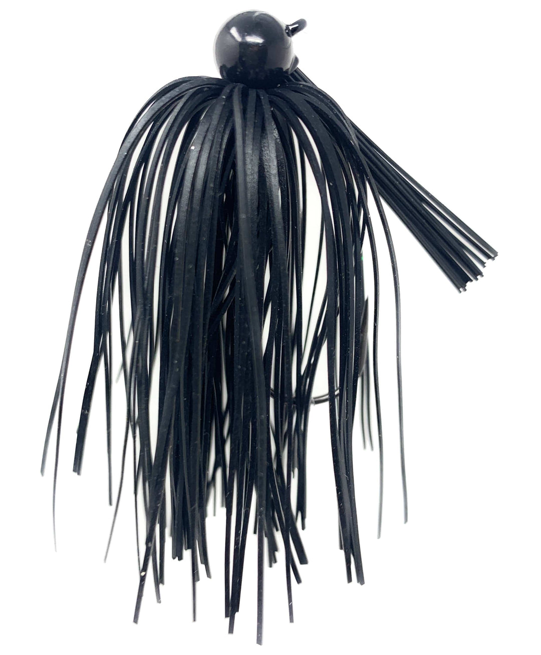 Reaction Tackle Tungsten Football Jigs 2-pack, black fishing jigs, 1/4 oz, ideal for bass fishing