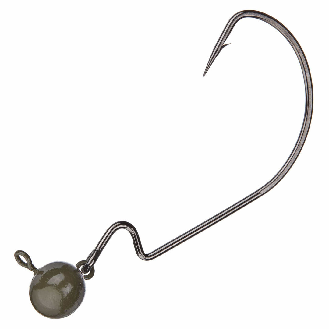 Reaction Tackle Tungsten Football and Swing Jig Heads, 3-pack, featuring sleek design and durable construction for fishing.