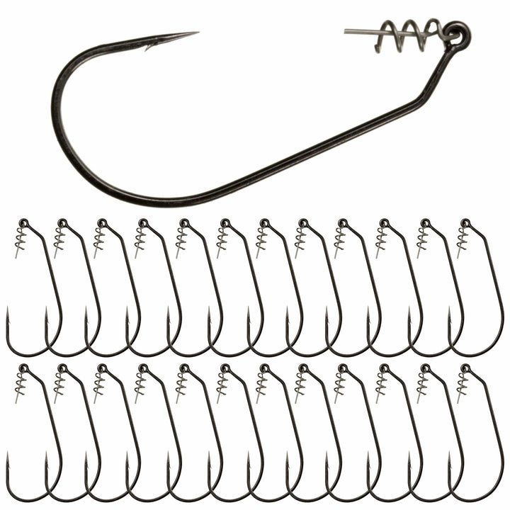 Reaction Tackle Swimbait Hooks in a 10-pack, sharp fishing hooks designed for durable bait presentation.
