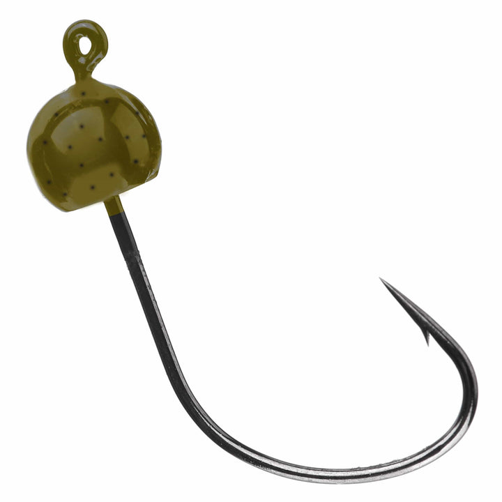 Reaction Tackle Tungsten Wacky Jig Heads in black, 1/16 oz, 5-pack, designed for fishing lures and bait presentation.
