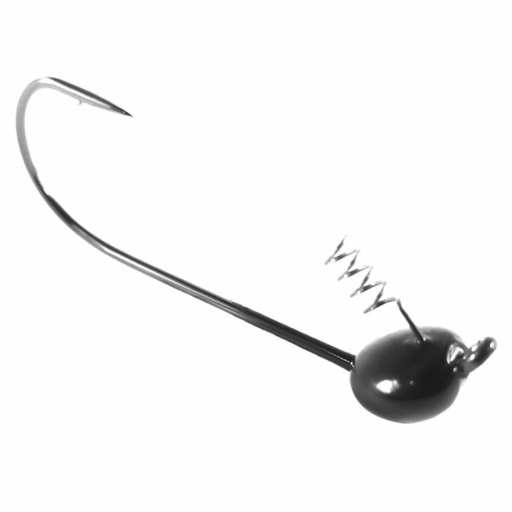 Reaction Tackle Tungsten Shaky Head Jigs in green pumpkin, 1/16 oz, 5-pack, designed for bass fishing.