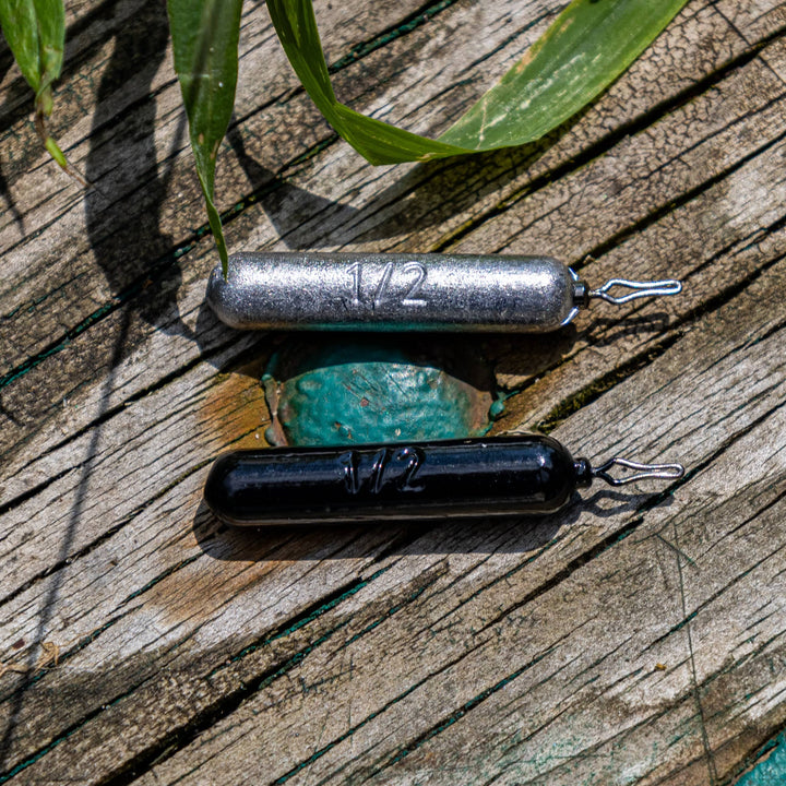 Reaction Tackle lead drop shot weights, 1/8 oz, in a 25-pack for fishing, bulk packs and kits, durable metal fishing weights