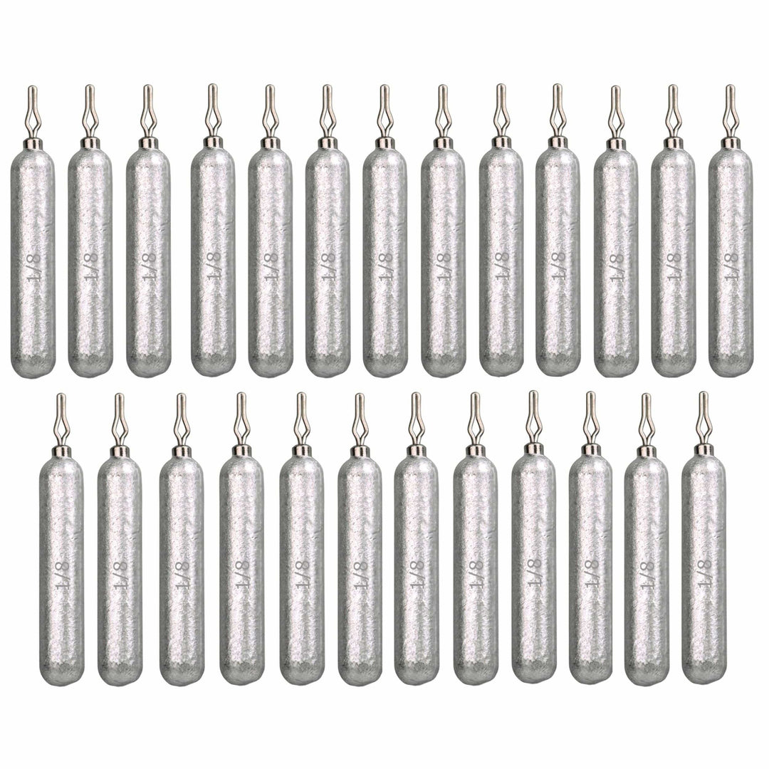 Reaction Tackle lead drop shot weights, 1/8 oz, bulk pack, fishing weights for drop shot rigs, durable lead fishing tackle