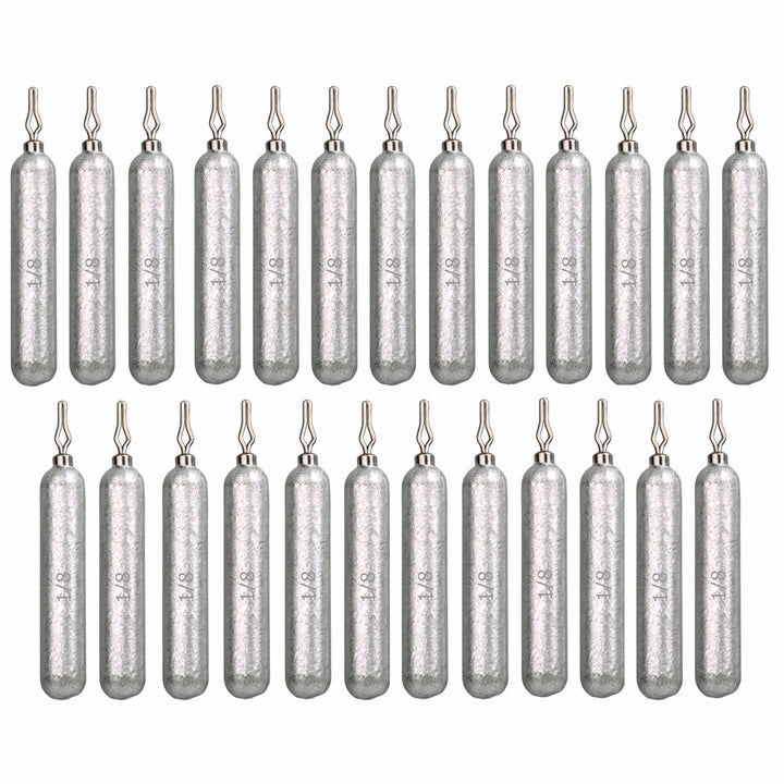 Reaction Tackle lead drop shot weights, 1/8 oz, bulk pack, fishing weights for drop shot rigs, durable lead fishing tackle