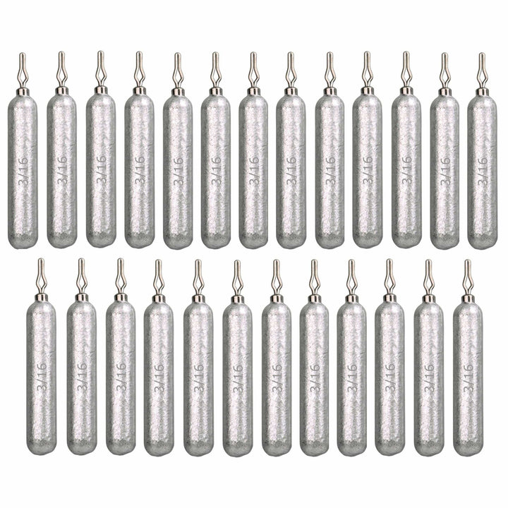 Reaction Tackle lead drop shot weights, 1/8 oz, bulk pack, for fishing, shown in a clear image with multiple weights.