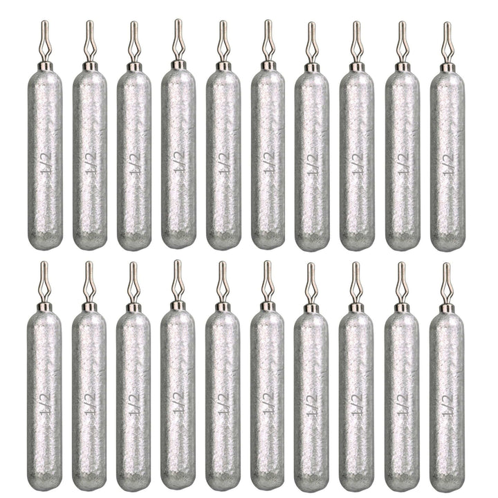 Reaction Tackle lead drop shot weights in 1/8 oz, 25-pack, showing bulk packs of fishing weights for drop shot fishing.