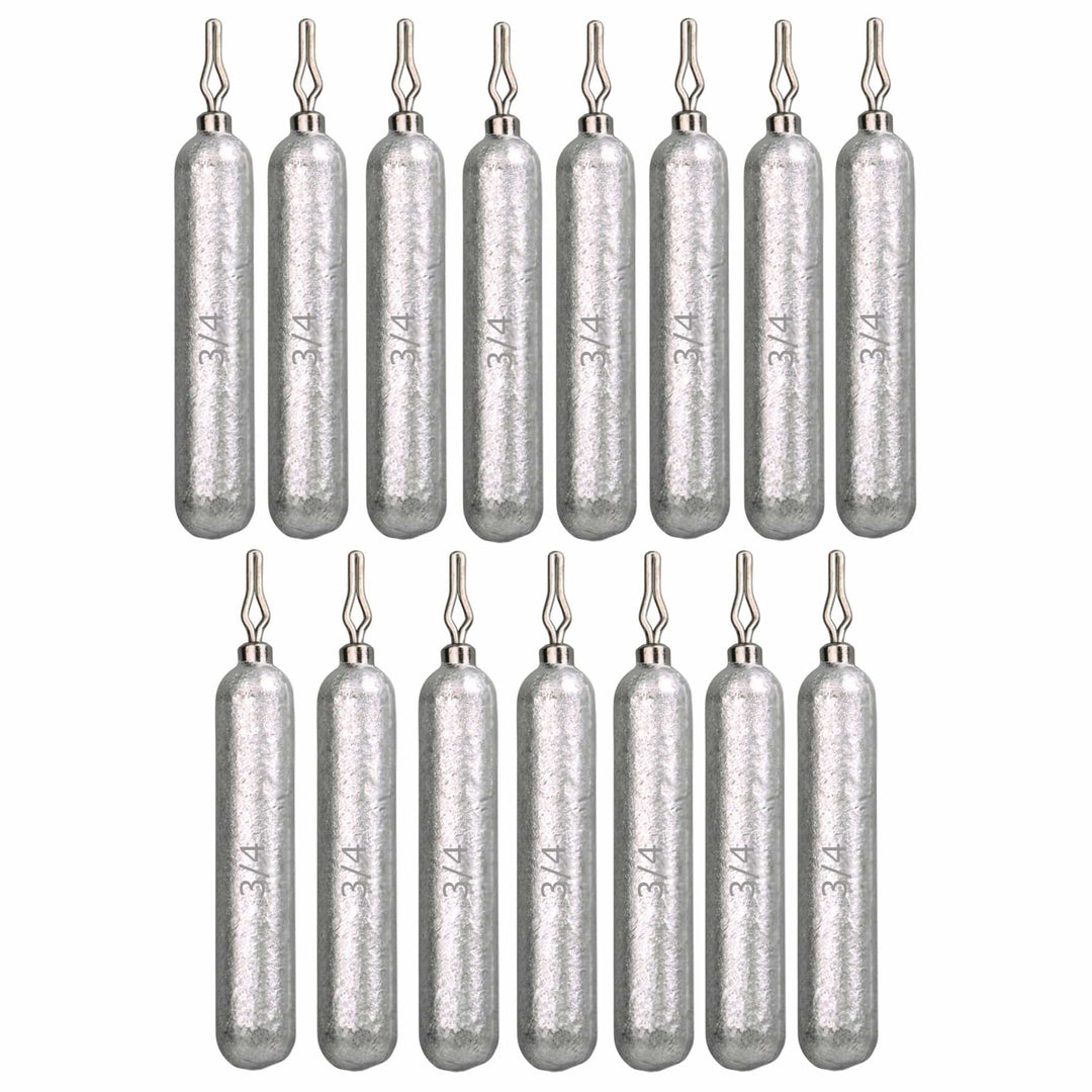 Reaction Tackle lead drop shot weights, 1/8 oz, in a 25-pack, showing bulk packs of fishing weights for drop shot fishing.