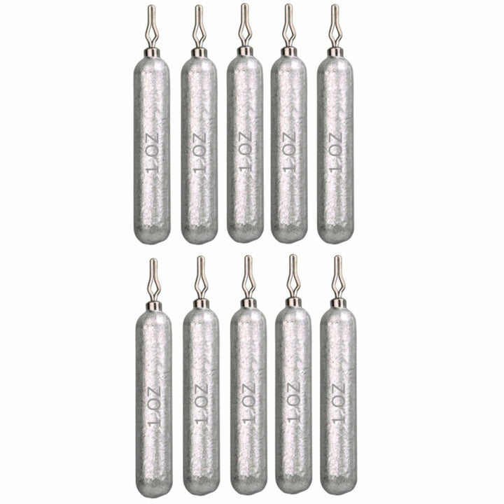 Reaction Tackle lead drop shot weights, 1/8 oz, 25-pack, bulk kit for fishing, featuring durable lead weights for drop shot rigs.