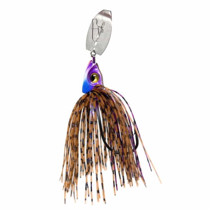 Reaction Tackle tungsten vibrating bladed swim jigs, 2-pack, with metal blades and jig heads for freshwater fishing.