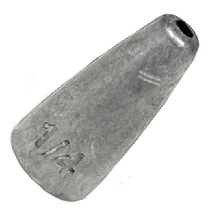 Reaction Tackle Lead Worm Weights green pumpkin, 1/16 oz sinkers, 25-pack for fishing, designed for easy bait presentation.