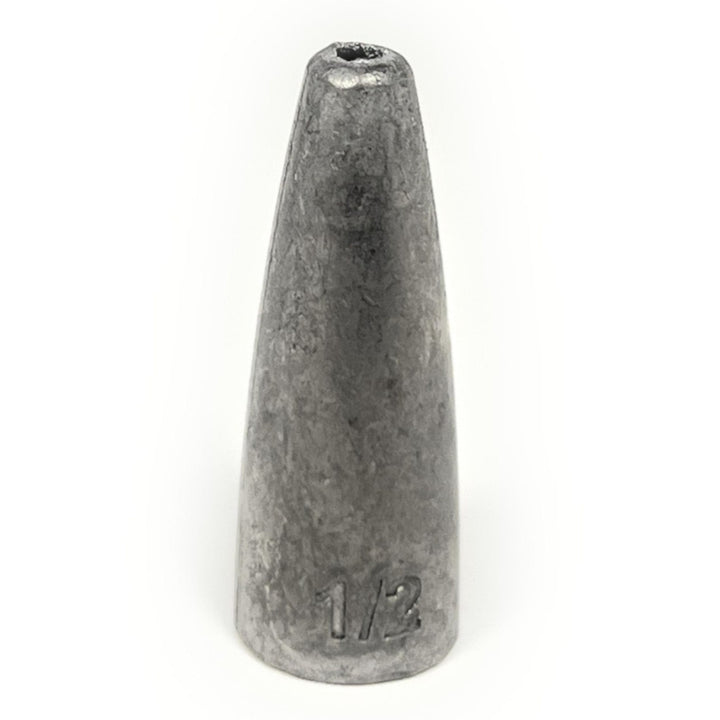 Reaction Tackle Lead Worm Weights, 1/16 oz green pumpkin sinkers, 25-pack, suitable for fishing and bait presentation.