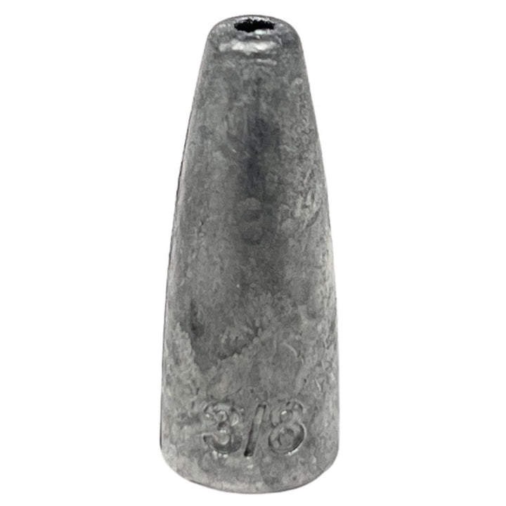 Reaction Tackle Lead Worm Weights, 1/16 oz green pumpkin sinkers in a 25-pack for fishing tackle and bait presentation.