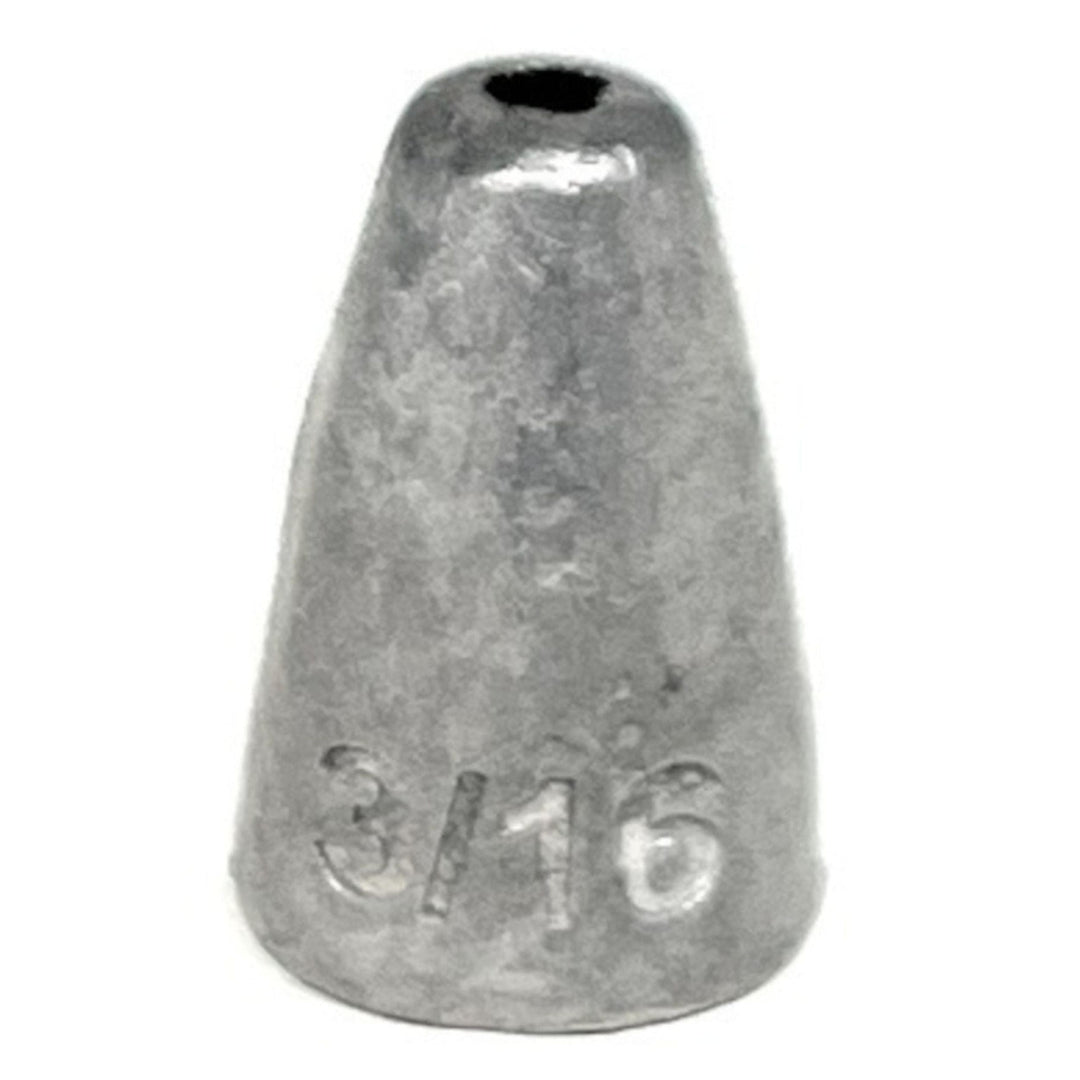 Reaction Tackle Lead Worm Weights 1/16 oz green pumpkin sinkers, 25-pack, ideal for fishing with soft plastic worms.