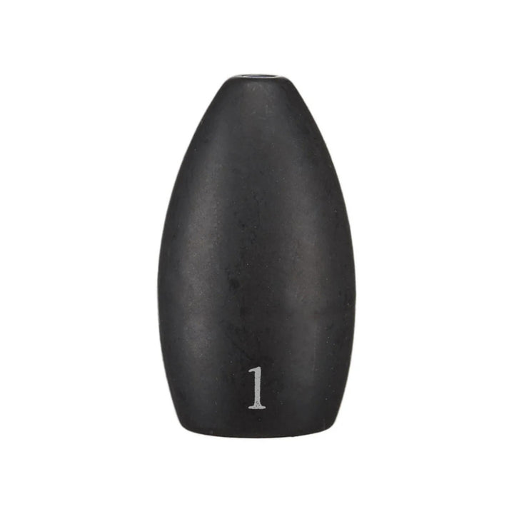 Reaction Tackle Tungsten Flipping Weights in green pumpkin, 3/8 oz sinkers for bass fishing, 6 per pack, premium fishing weights.