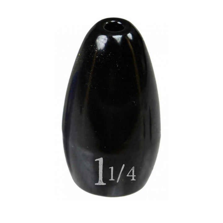 Reaction Tackle Tungsten Flipping Weights in green pumpkin, 3/8 oz sinkers for fishing, pack of six, designed for flipping techniques.