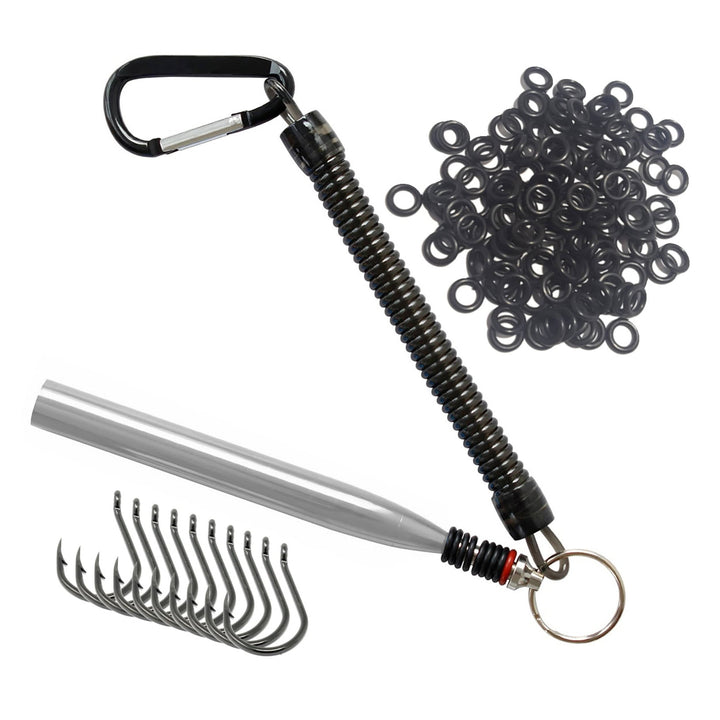 Reaction Tackle Wacky Worm soft plastic tools and kit for fishing, featuring various wacky worm set and fishing accessories.