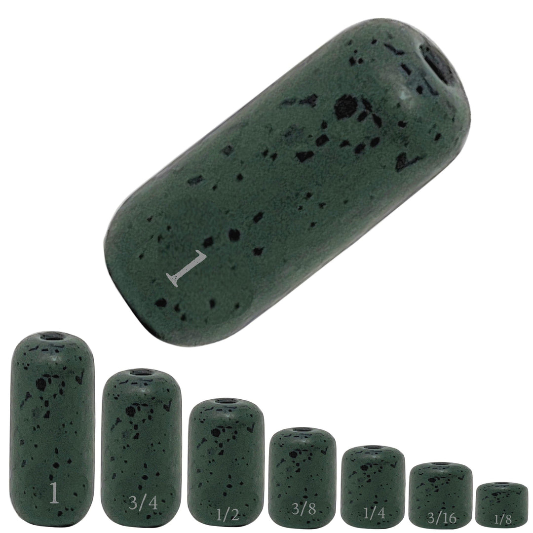 Reaction Tackle tungsten barrel weights in silver, 1/8 oz, 8-pack, designed for fishing tackle and weight precision.