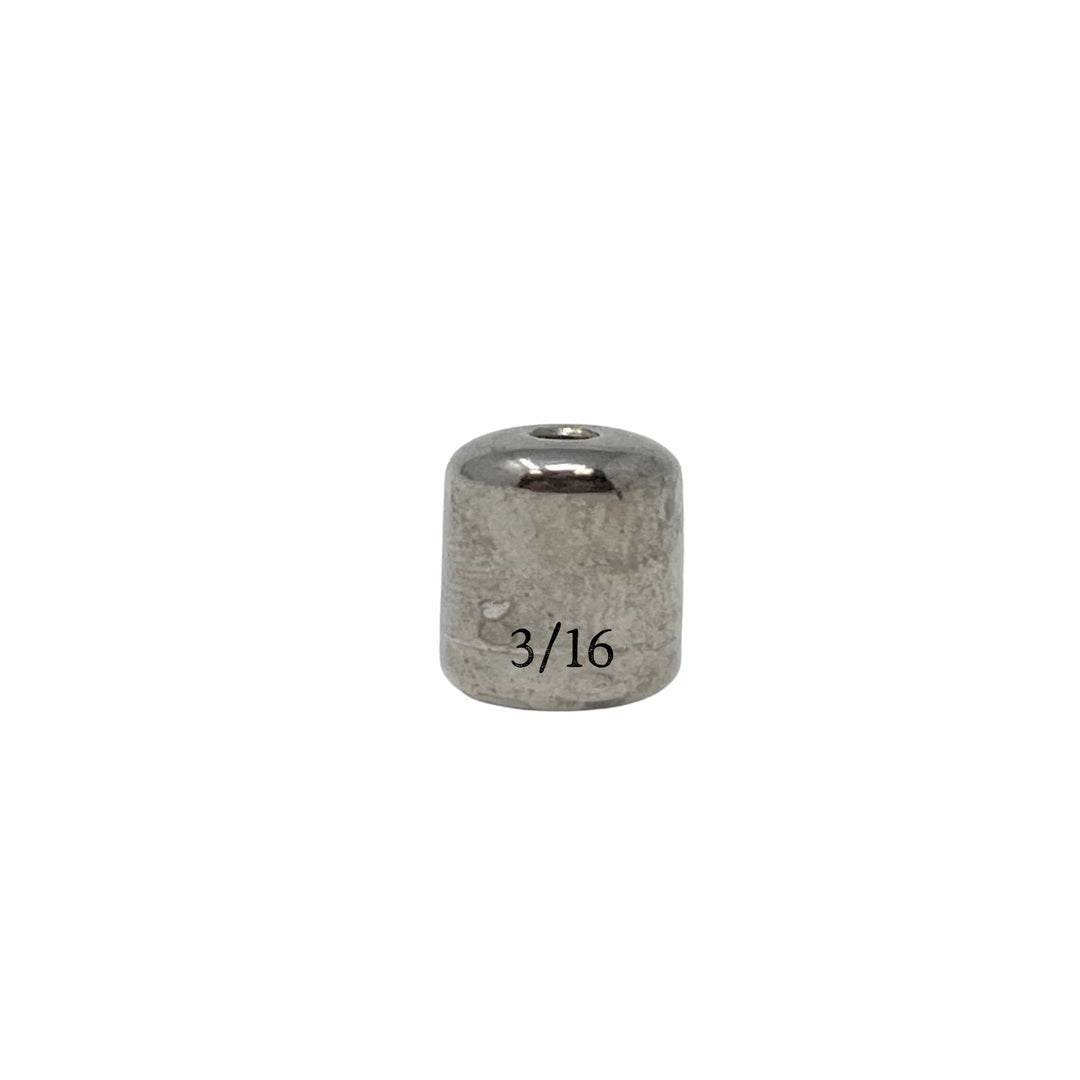 Reaction Tackle tungsten barrel weights in silver, 1/8 oz, pack of 8, designed for fishing and precise weight control.